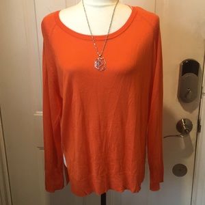 NWT Zara orange 🍊 light sweater size XL
